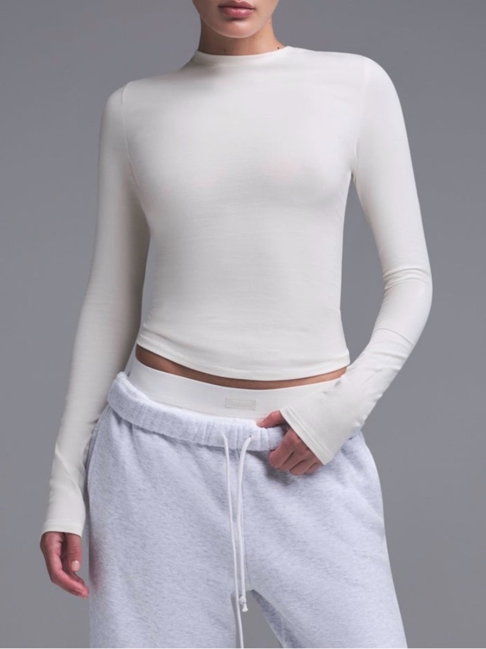 SKIMS | Cotton Jersey Long Sleeve T-Shirt